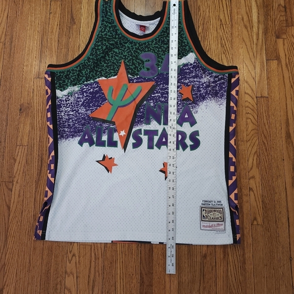 Mitchell & Ness NBA Mens Swingman Jersey Allstar 1995 Hakeem Olajuwon Size 2XL - Picture 3 of 6